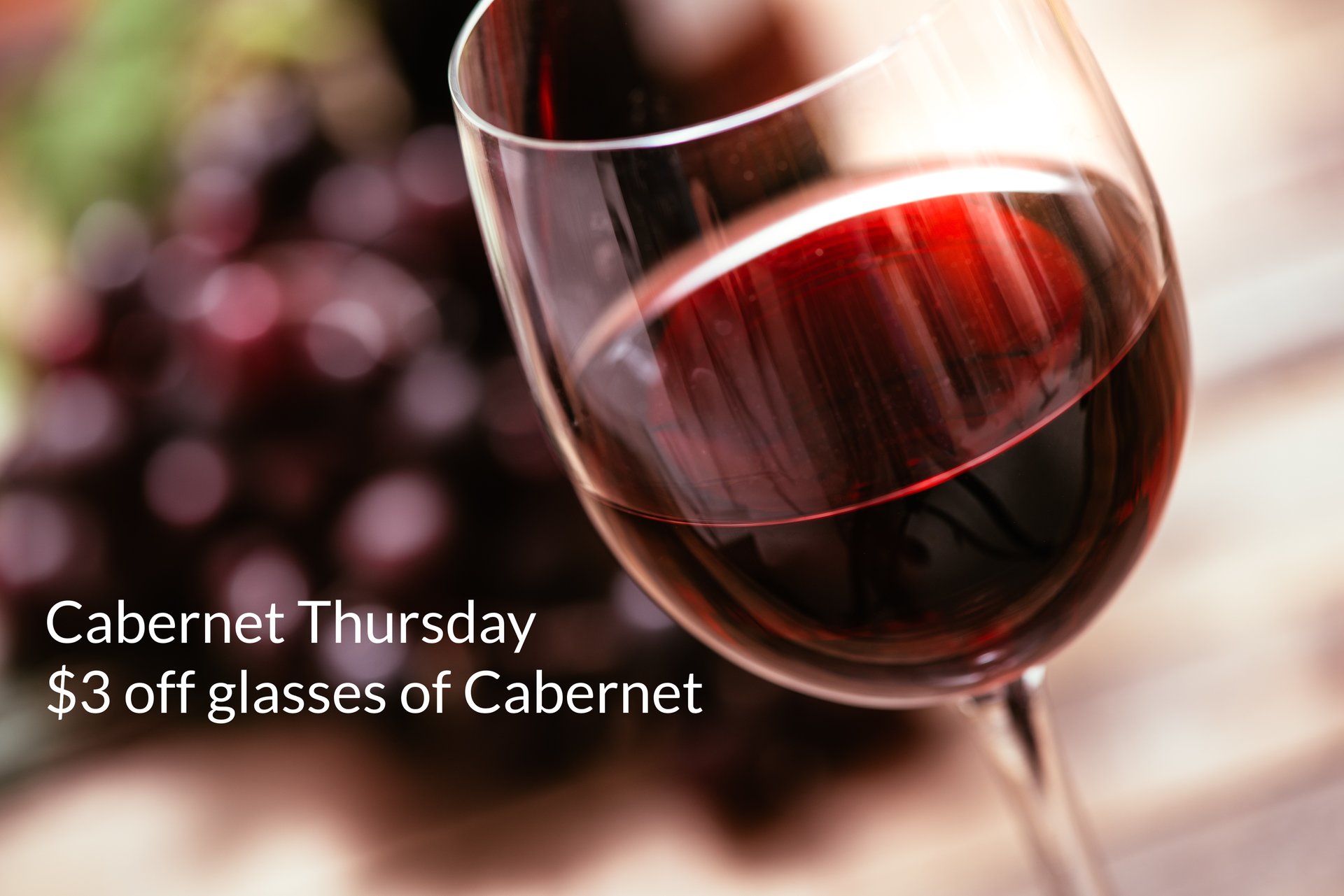 <p>Cabernet Thursday</p><p><br></p>